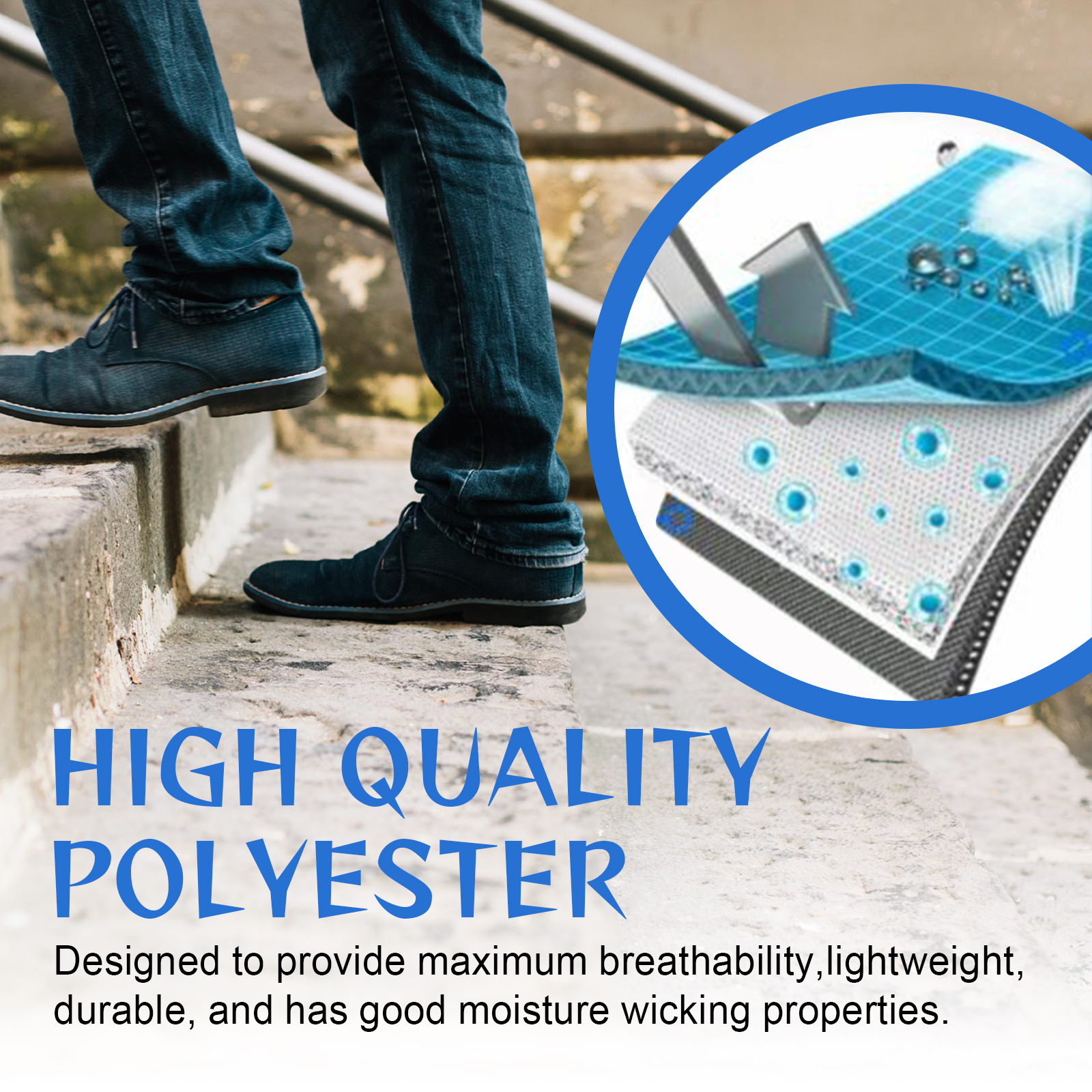 Antifungal Deodorant Socks, Comfortable Breathable Non-slip Anti-foot Sweat Deodorant Foot Care Thermal Socks - Image 5