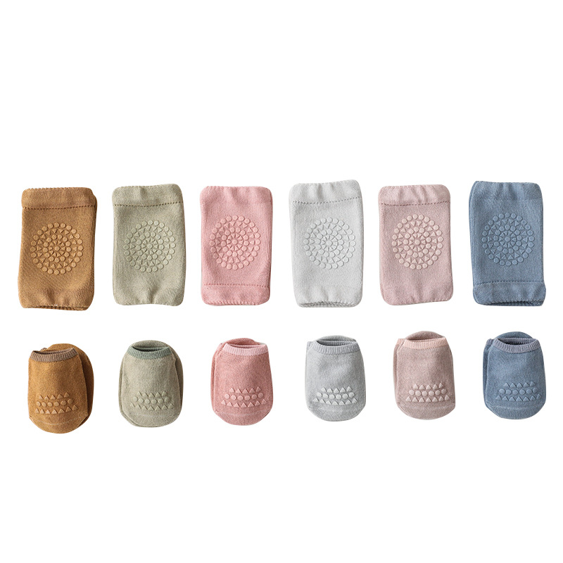 Summer New Knee Pad Socks Set Knee Pad Baby Floor Socks Set Toddler Socks Baby Non-Slip Crawling Sports Protection - Image 4
