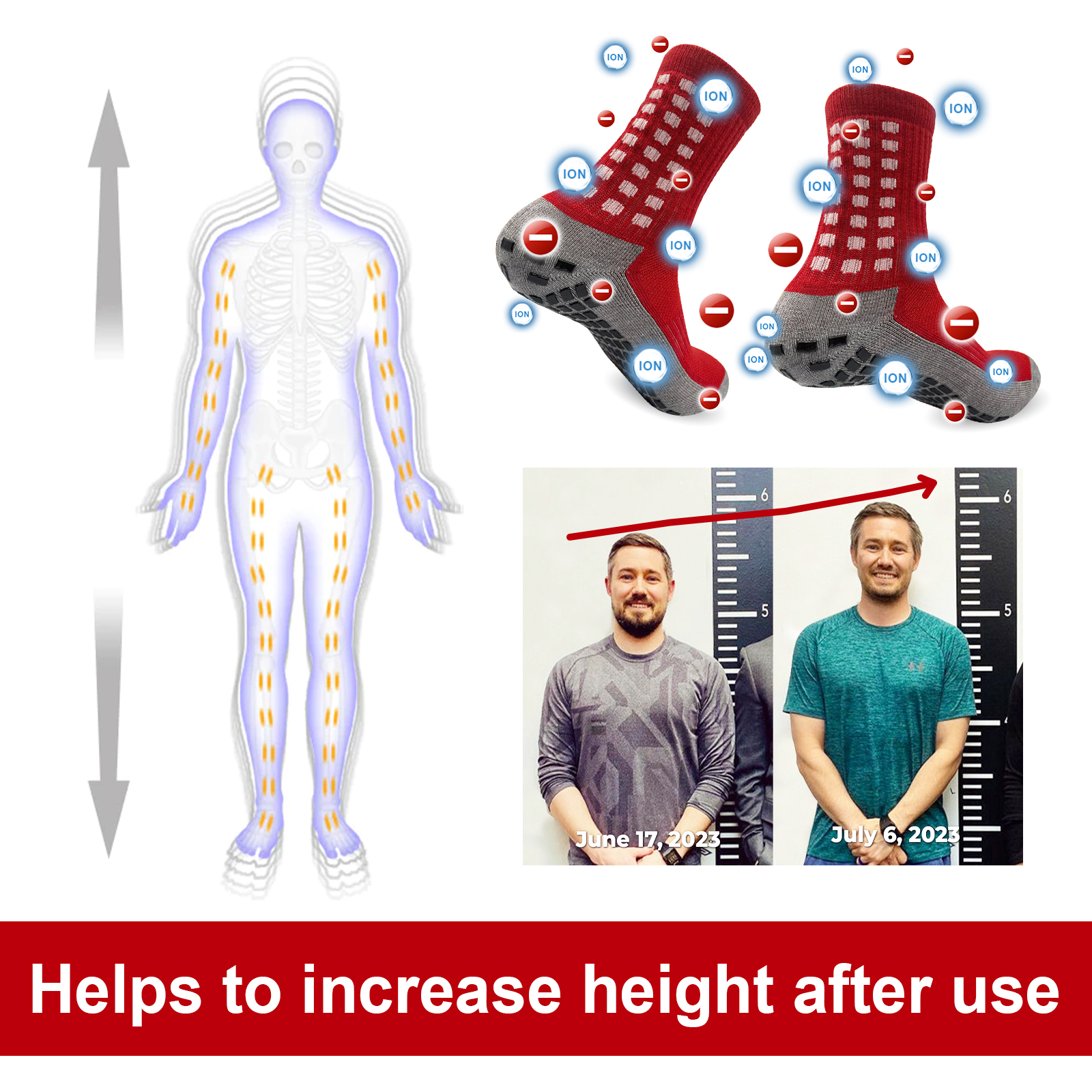 Foot Massage Socks, Outdoor Exercise Fitness Breathable Comfort Foot Massage Promote Non-Slip Warm Socks - Image 4