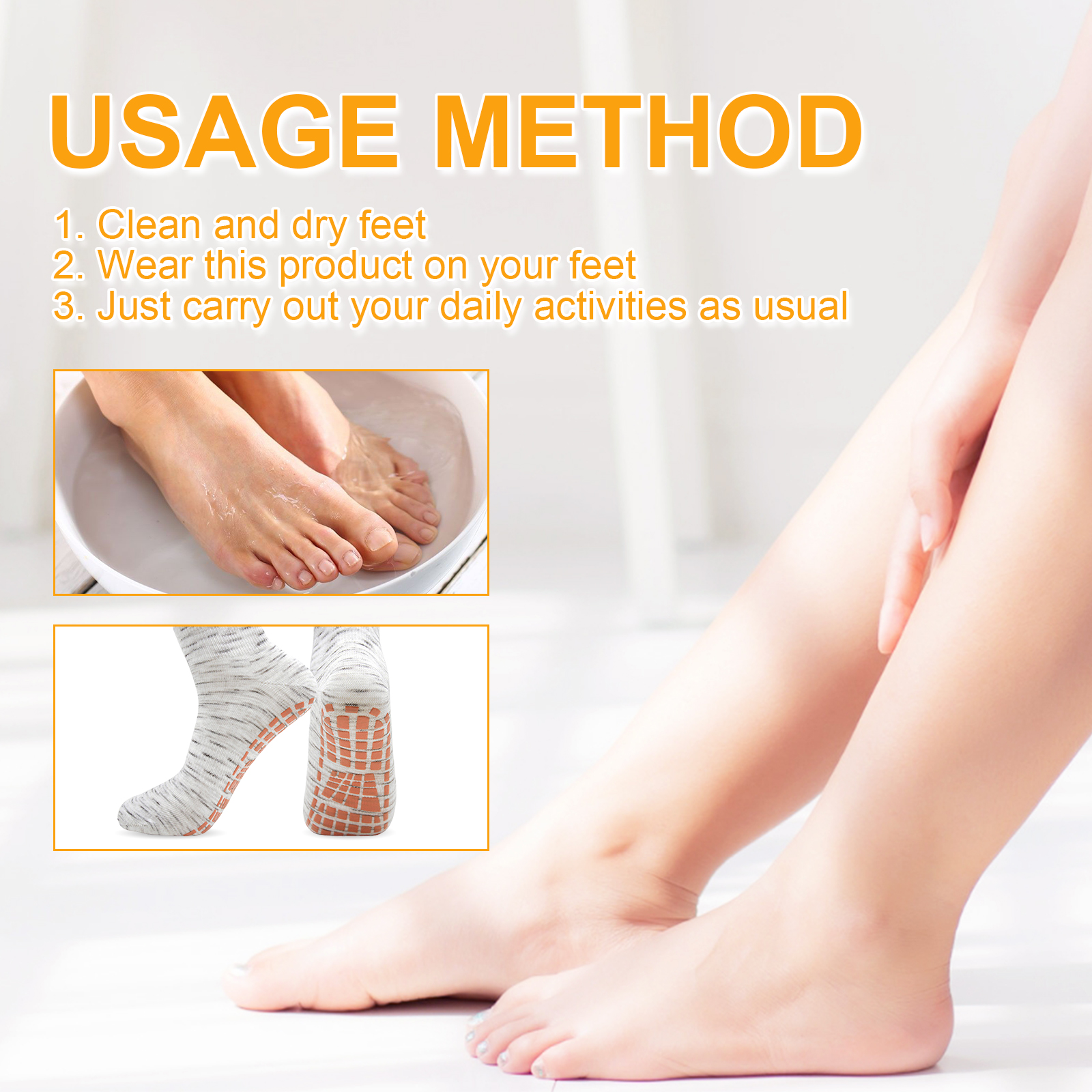 Warm Socks, Ease Leg Soreness And Discomfort Breathable Comfortable Non-Slip Foot Care Massage Socks - Image 7
